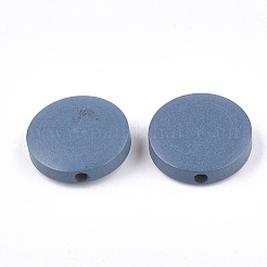 Painted Natural Wood Beads&nbsp;WOOD-S049-02B-03