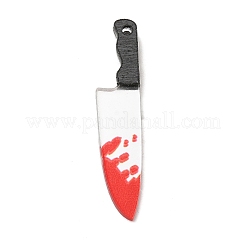 Halloween Printed Opaque Acrylic Pendants&nbsp;MACR-K330-42A-2
