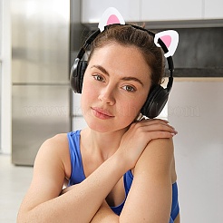 1 Pair Silicone Cat Ear Headphones Decorations&nbsp;DIY-CP0013-62A