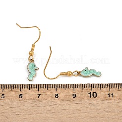 Ocean Series 304 Stainless Steel Enamel Dangle Earrings&nbsp;EJEW-K017-01B-G