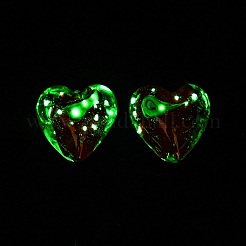 Luminous Handmade Gold Sand Lampwork Beads&nbsp;X-FOIL-B001-04A
