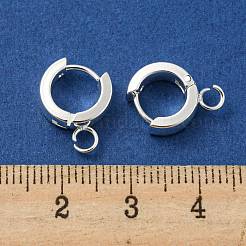 201 Stainless Steel Huggie Hoop Earrings Findings&nbsp;STAS-A167-01R-S