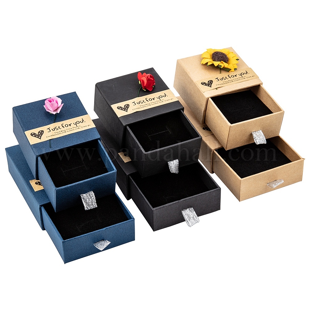 Wholesale Kraft Paper Jewelry Ring Box - Pandahall.com