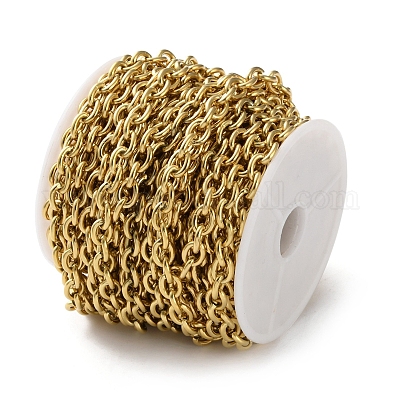 304 Stainless Steel Rolo Chains&nbsp;CHS-R020-08G-05-1