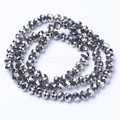 Electroplate Transparent Glass Beads Strands&nbsp;EGLA-A034-T2mm-UA03-1