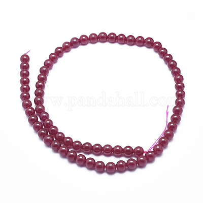 Lab Grown Red Corundum Beads Strands&nbsp;G-D0003-C21-A-1