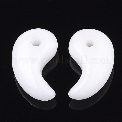 Natural White Jade Pendants&nbsp;G-S294-07A-1