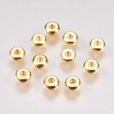 304 Stainless Steel Bead Spacers, Abacus, Stainless Steel Color, 8x3
