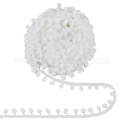 Polyester Pom Pom Ball Tassel Lace Ribbon&nbsp;DIY-WH0683-64-1