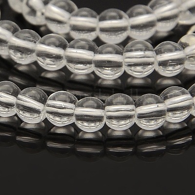 Round Glass Beads Strands&nbsp;GLAA-A025-4mm-01-1