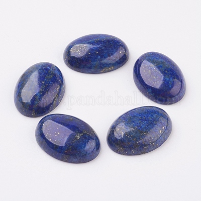 Natural Lapis Lazuli Flat Back Cabochons&nbsp;G-G741-13x18mm-15-1