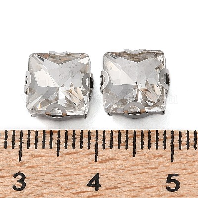 Square Sew on Rhinestone&nbsp;RGLA-L028-06C-01-1