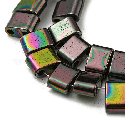 Electroplated Non-magnetic Synthetic Hematite Beads Strands&nbsp;G-C106-B02-05B-1