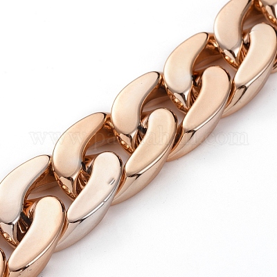 Handmade Plastic Curb Chains&nbsp;AJEW-JB00525-04-1