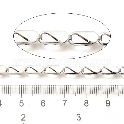 304 Stainless Steel Oval Link Chains&nbsp;CHS-H035-02A-P-1