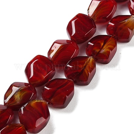 Handmade Gold Sand Lampwork Beads Strands LAMP-U001-01D-1