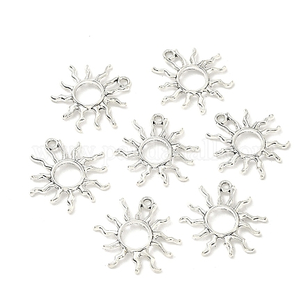 Tibetan Style Alloy Sun Pendants&nbsp;X-TIBEP-M020-09AS-1