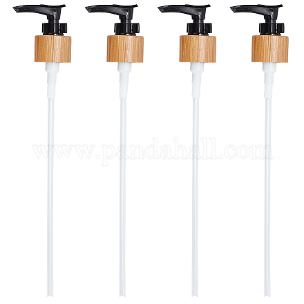 Plastic & Bamboo Pump Bottle Replacement Top MRMJ-WH0087-12A-1