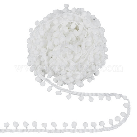 Polyester Pom Pom Ball Tassel Lace Ribbon DIY-WH0683-64-1