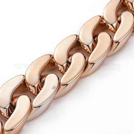 Handmade Plastic Curb Chains&nbsp;AJEW-JB00525-04-1