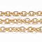 Ion Plating(IP) 304 Stainless Steel Cable Chains, Soldered, with Spool, Oval, Real 18K Gold Plated, 2x1.5x0.4mm, about 65.61 Feet(20m)/roll