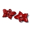 Baking Paint Alloy Pendants, Butterfly Charm, Red, 16.5x20x2mm, Hole: 1.5mm