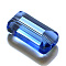 K9 Glass, Imitation Austrian Crystal Beads, Grade AAA, Faceted, Rectangle, Light Sky Blue, 10x15.5x7mm, Hole: 0.9~1mm