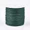 Nylon Braided Threads, Chinese Knotting Cords for Jewelry Making Macrame Craft, Dark Green, 0.8mm, about 49.21 yards(45m)/roll