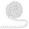 Polyester Pom Pom Ball Tassel Lace Ribbon, Garment Accessories, White, 3/4 inch(19~20mm)