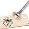 Stamping Embossing Soldering Brass with Stamp, for Cake/Wood, Bees Pattern, 30mm
