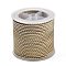 11M Polyester Braided Cord with Cotton Core & Metallic Thread, Tan, 2.5mm, about 10.0465 Yards(11m)/Roll