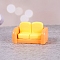 Resin Mini Model, Micro Landscape Dollhouse Accessories, Pretending Prop Decorations, Furniture & Appliances, Champagne Yellow, 24x42mm