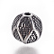 304 Stainless Steel Beads, Round, Antique Silver, 9.5mm, Hole: 1.6mm
