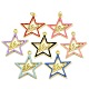 Rack Plating Brass Enamel Pendants&nbsp;KK-G515-03G-1