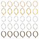 50Pcs 5 Colors Adjustable Brass Loop Ring Base&nbsp;KK-DC0002-52-1