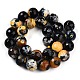 Dyed Natural Agate Beads Strands&nbsp;G-T141-01A-02-3