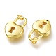 Brass Padlock Pendants&nbsp;KK-P189-01G-2