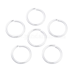 Aluminum Open Jump Rings, Saw Cut Round, Silver, 20x2mm, 12 Gauge, Inner Diameter: 15.5mm
