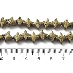 Electroplated Natural Lava Rock Beads Strands&nbsp;G-A251-C01-01A