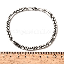 304 Stainless Steel Cuban Chain Bracelets for Men&nbsp;BJEW-B140-06B