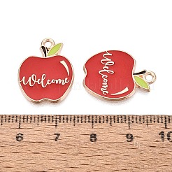 Back to School Alloy Enamel Pendants&nbsp;ENAM-Q004-01KCG-18