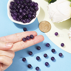 100Pcs Natural Amethyst Beads&nbsp;G-SP0001-22C