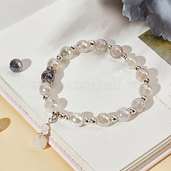 2 Strands Electroplate Natural Agate Beads Strands&nbsp;G-OC0003-14