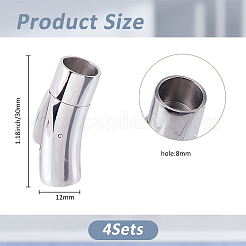 304 Stainless Steel Bayonet Clasps&nbsp;STAS-FH0002-36A