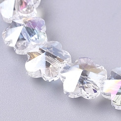 Electroplate Glass Beads Strands&nbsp;EGLA-F132-AB03