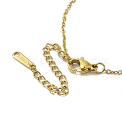 Brass Micro Pave Clear Cubic Zirconia Pendants Necklaces&nbsp;NJEW-K269-03A-G