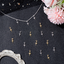 20Pcs 2 Colors Brass Pendants&nbsp;KK-HY0004-13