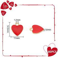 80Pcs Alloy Enamel Charms&nbsp;ENAM-UN0001-11
