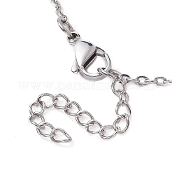 Tarnish Resistant 201 Stainless Steel Macrame Pouch Empty Stone Holder for Pendant Necklaces Making&nbsp;NJEW-JN04449
