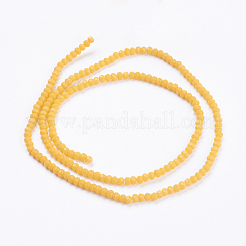 Opaque Solid Color Glass Bead Strands&nbsp;X-GLAA-F078-A05